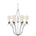 Visual Comfort Signature - CHC 1403AI-L - Nine Light Chandelier - Belvedere - Aged Iron