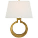 Visual Comfort Signature - CHD 2970AB-L - One Light Wall Sconce - Ring - Antique-Burnished Brass