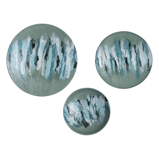 ELK Home - S0806-11356/S3 - Wall Art - Set of 3 - Spindrift - Seafoam Green Enamel