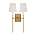 Visual Comfort Studio - AW1202BBS - Two Light Wall Sconce - Baxley - Burnished Brass