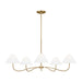 Visual Comfort Studio - CC1695BBS - Five Light Chandelier - Laguna - Burnished Brass