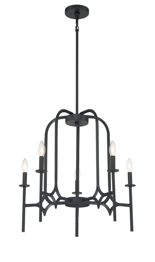 Minka-Lavery - 5035-66A - Five Light Chandelier - Muncie - Coal