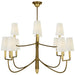 Visual Comfort Signature - TOB 5017HAB-L - 12 Light Chandelier - Farlane - Hand-Rubbed Antique Brass
