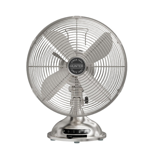 Hunter - 97315 - Portable Desk Fan - Brushed Nickel