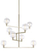 Visual Comfort Modern - GMBC - Mid. Chandeliers - Glass Up - Gambit