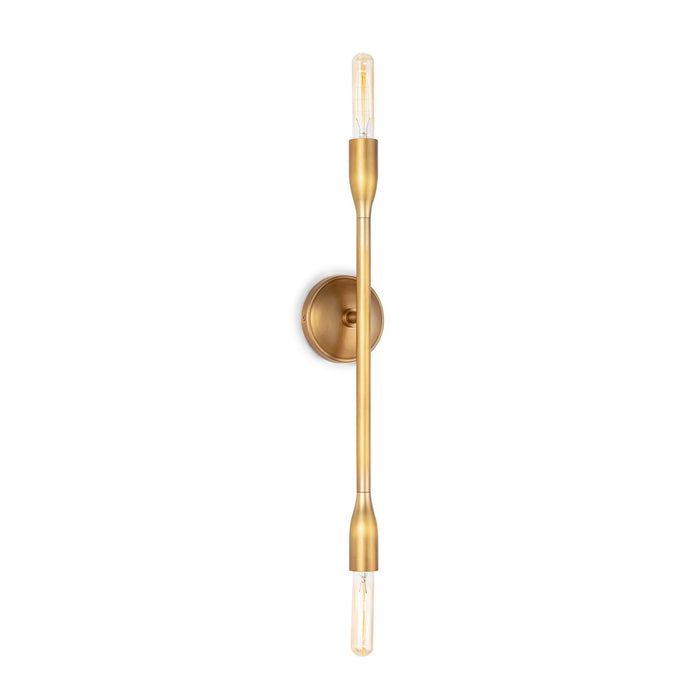 Regina Andrew - 15-1224NB - Two Light Wall Sconce - Cobra - Natural Brass