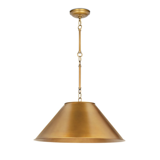 Regina Andrew - 16-1395NB - Three Light Pendant - Reese - Natural Brass