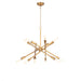 Regina Andrew - 16-1428NB - 12 Light Chandelier - Cobra - Natural Brass