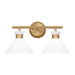 Visual Comfort Studio - DJV1012SB - Two Light Bath - Belcarra - Satin Brass