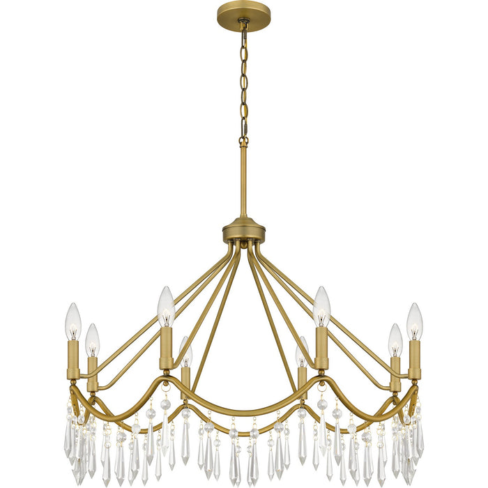 Quoizel - AID5030AB - Eight Light Chandelier - Airedale - Aged Brass