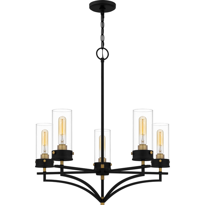 Quoizel - HLS5026MBK - Five Light Chandelier - Hillside - Matte Black