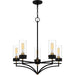 Quoizel - HLS5026MBK - Five Light Chandelier - Hillside - Matte Black