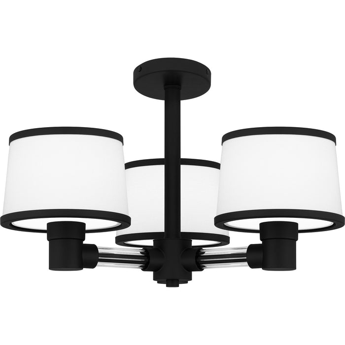 Quoizel - KYL1722MBK - Three Light Semi Flush Mount - Kylen - Matte Black