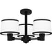 Quoizel - KYL1722MBK - Three Light Semi Flush Mount - Kylen - Matte Black