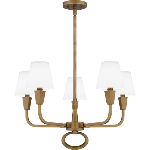 Quoizel - MAO5026WS - Five Light Chandelier - Mallory - Weathered Brass