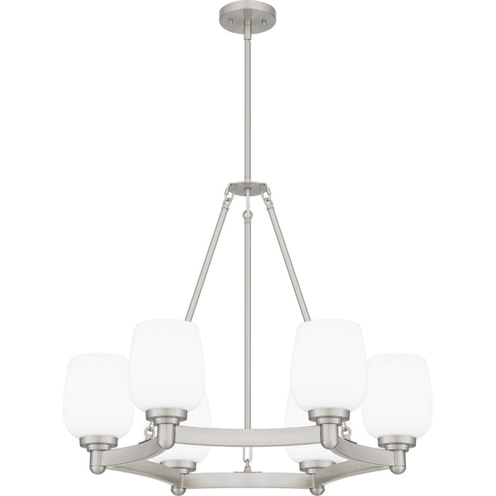 Quoizel - PNG5028BN - Six Light Chandelier - Penning - Brushed Nickel