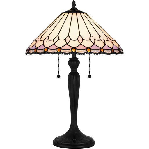 Quoizel - TF6149MBK - Two Light Table Lamp - Tiffany - Matte Black