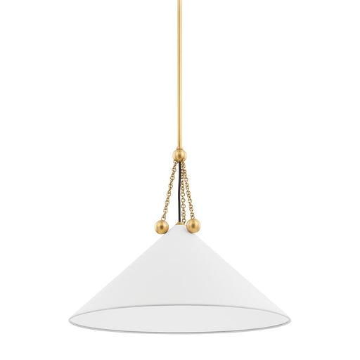 Mitzi - H784701L-AGB/SWH - One Light Pendant - Kalea - Aged Brass/Soft White