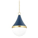 Mitzi - H787701L-AGB/SNY - One Light Pendant - Ciara - Aged Brass/Soft Navy