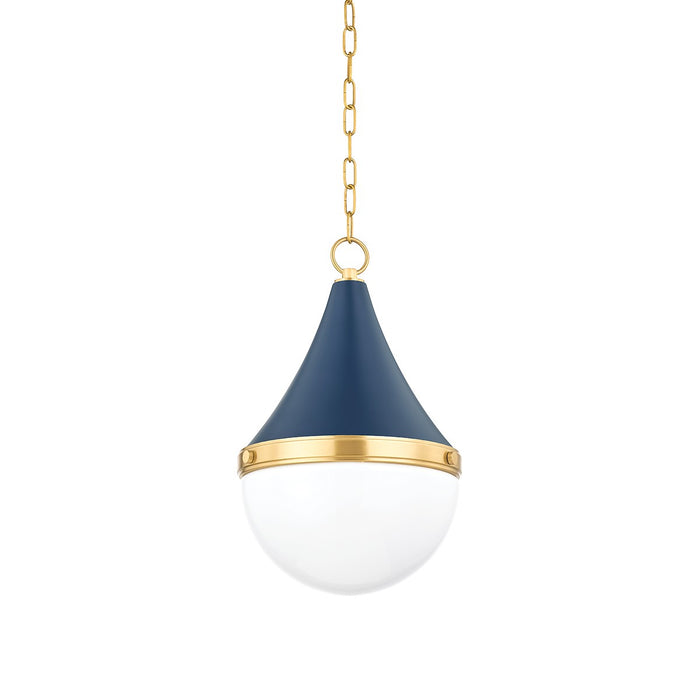 Mitzi - H787701S-AGB/SNY - One Light Pendant - Ciara - Aged Brass/Soft Navy