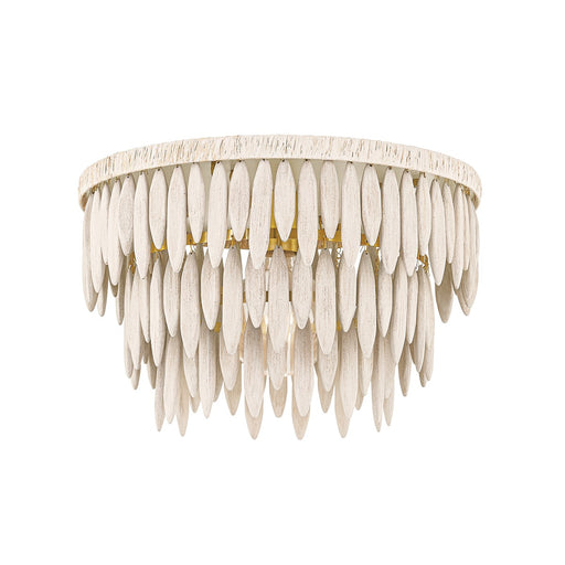 Mitzi - H805501-AGB/TCR - One Light Semi Flush Mount - Tiffany - Aged Brass/Textured Cream