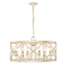 Golden - 0890-6 AI - Six Light Chandelier - Alcott AI - Antique Ivory