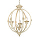 Golden - 0892-3P AI - Three Light Pendant - Jules - Antique Ivory