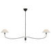 Visual Comfort Signature - AL 5010BZ/CHC-L - LED Chandelier - Griffin - Bronze and Chocolate Leather