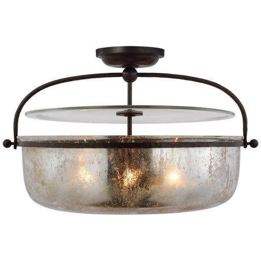 Visual Comfort Signature - CHC 4272AI-MG - LED Semi-Flush Mount - Lorford - Aged Iron