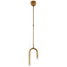 Visual Comfort Signature - KW 5590AB-CG - LED Pendant - Rousseau - Antique-Burnished Brass
