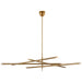 Visual Comfort Signature - KW 5595AB-ECG - LED Chandelier - Rousseau - Antique-Burnished Brass