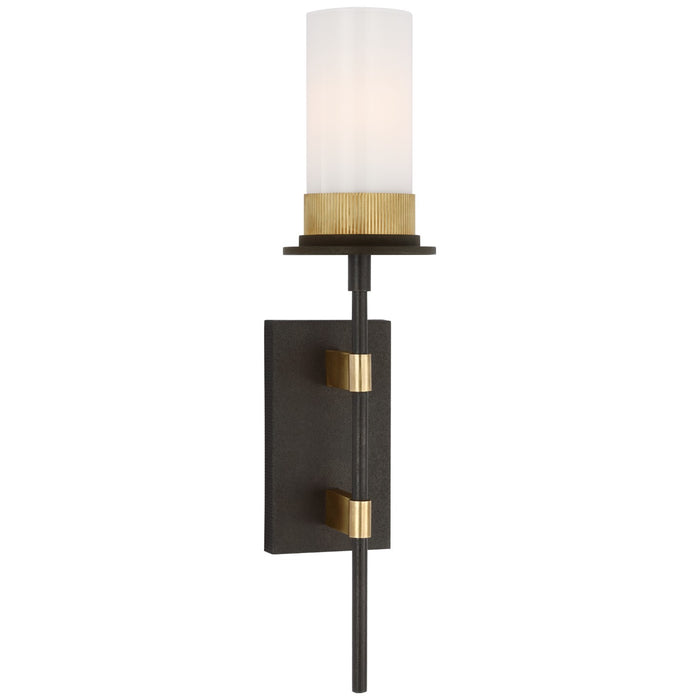 Visual Comfort Signature - RB 2012WI/AB-WG - LED Wall Sconce - Beza - Warm Iron and Antique Brass