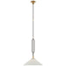 Visual Comfort Signature - RB 5061WI/AB-BSQ - LED Pendant - Argo - Warm Iron and Antique Brass