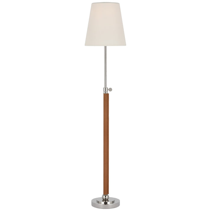 Visual Comfort Signature - TOB 3580PN/NAT-L - LED Table Lamp - Bryant Wrapped - Polished Nickel and Natural Leather