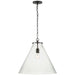 Visual Comfort Signature - TOB 5227BZ/G6-CG - LED Pendant - Katie Conical - Bronze