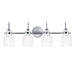 Maxim - 12334WTPC - Four Light Bath Vanity - Milk - Polished Chrome