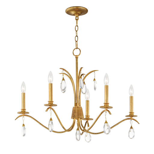 Maxim - 12745CHGL - Five Light Chandelier - Eden - Charcoal Gold Leaf