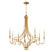 Maxim - 12788GL - Eight Light Chandelier - Normandy - Gold Leaf