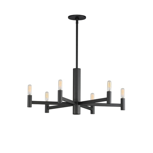 Maxim - 21366BK - Six Light Chandelier - Emana - Black