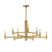 Maxim - 21369NAB - Nine Light Chandelier - Emana - Natural Aged Brass