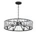 Maxim - 21866BCBK - Six Light Chandelier - Odeon - Black