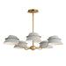 Maxim - 25225LFGNAB - Five Light Chandelier - Lucas - Natural Aged Brass