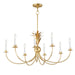 Maxim - 2888GL - Eight Light Chandelier - Paloma - Gold Leaf