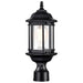 Nuvo Lighting - 60-6116 - One Light Outdoor Post Lantern - Hopkins - Matte Black