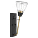 Nuvo Lighting - 60-7681 - One Light Wall Sconce - Starlight - Matte Black / Natural Brass