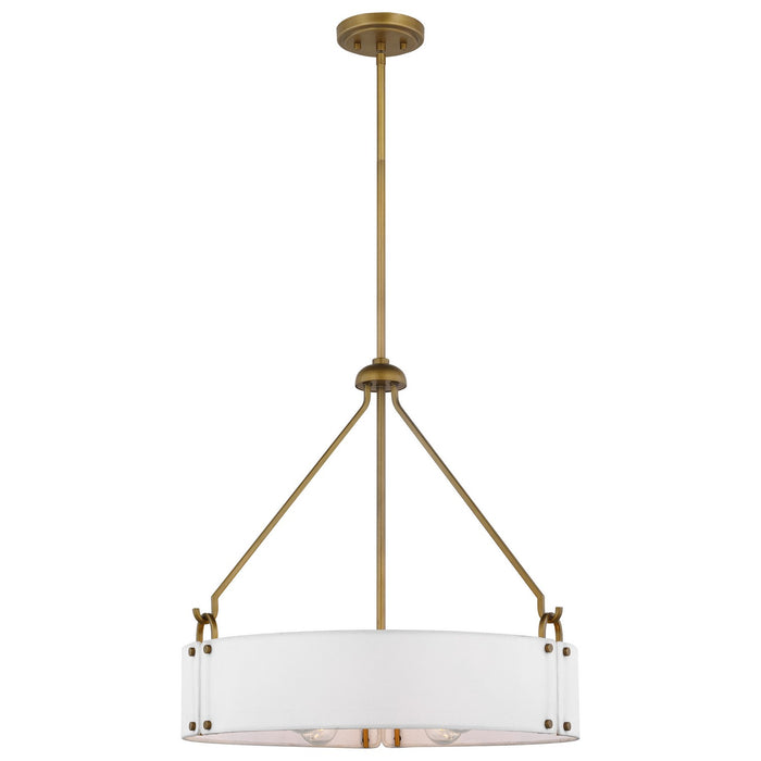 Nuvo Lighting - 60-7691 - Four Light Pendant - Halter - Natural Brass