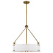 Nuvo Lighting - 60-7691 - Four Light Pendant - Halter - Natural Brass