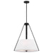 Nuvo Lighting - 60-7696 - Three Light Pendant - Brewster - Black