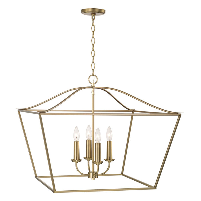 Capital Lighting - 350641MA - Four Light Pendant - Grady - Matte Brass