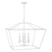 Capital Lighting - 350641XW - Four Light Pendant - Grady - Textured White